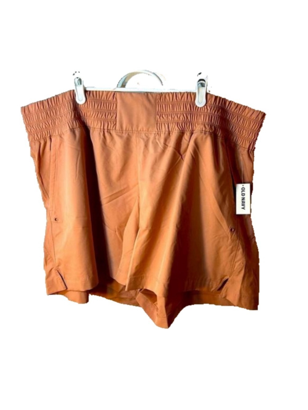 Old Navy high-rise stretch tech peach coloured activewear shorts NWT size 2X